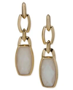 Anne Klein Stone Linear Earrings
