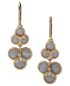 Anne Klein Flower Drop Earrings