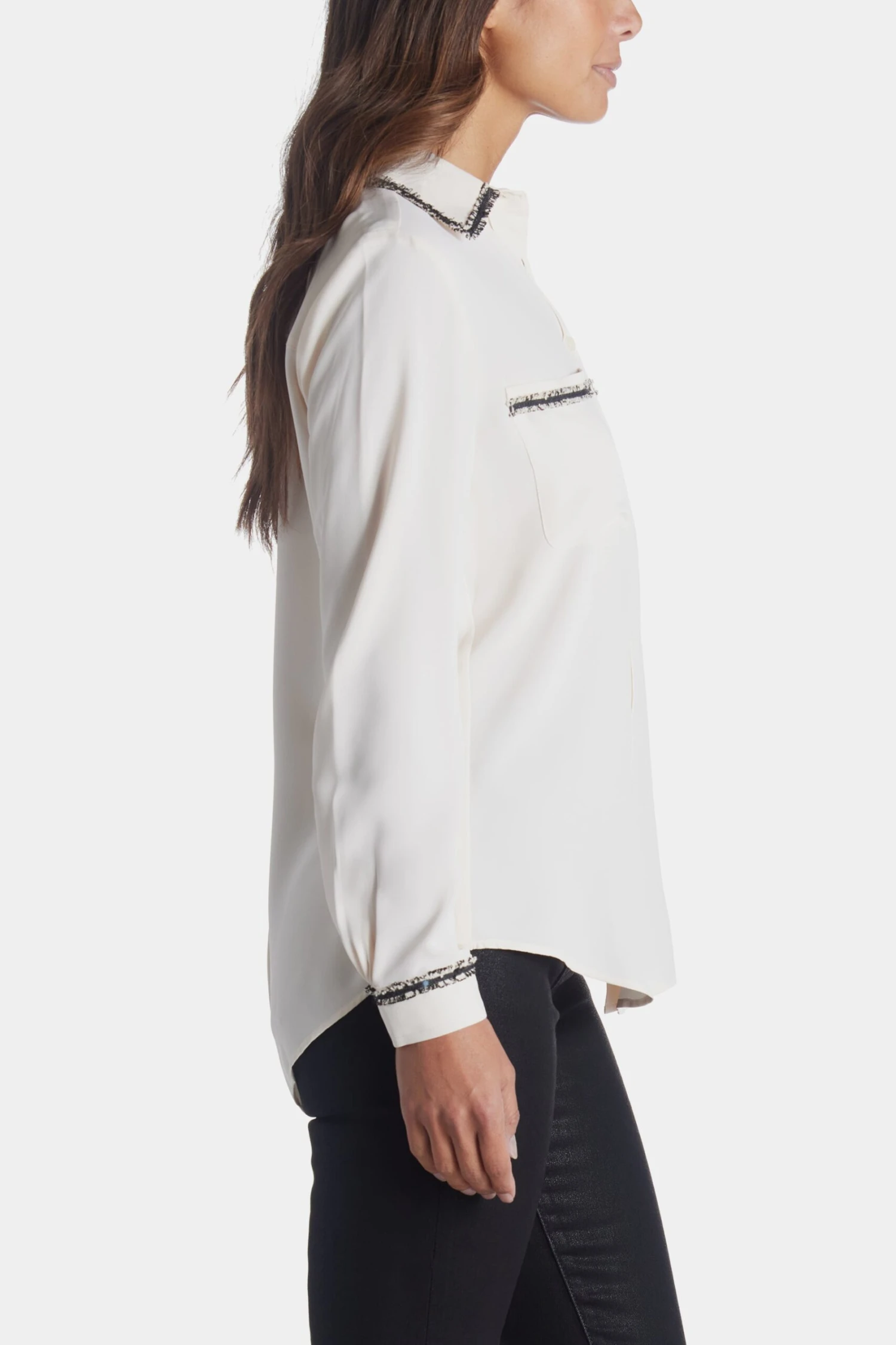 Anne Klein Long Sleeve Button Down Blouse - Image 6