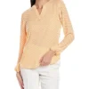 Anne Klein Split Neck Blouse Women