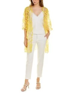 Anne Klein Oversized Sheer Cardigan Women