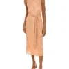 Anne Klein Tie Waist Midi Dress Women