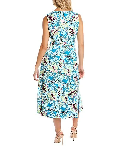 Anne Klein Tropical Linen-Blend Midi Dress Women - Image 2