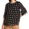 Anne Klein Double Layer Chiffon Blouse Women