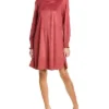 Anne Klein Smocked Trapeze Dress Women