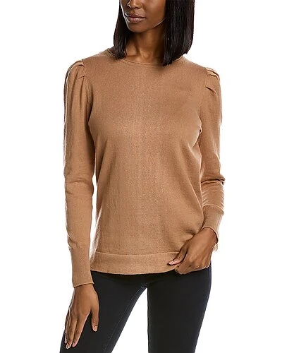 Anne Klein Pleated Shoulder Sweater Women