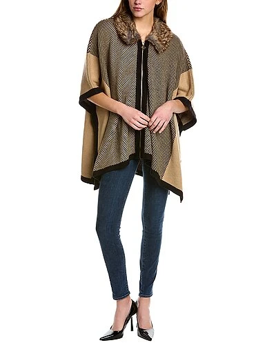 Anne Klein Zip Front Poncho Women