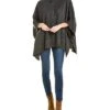 Anne Klein Mock Neck Poncho Women