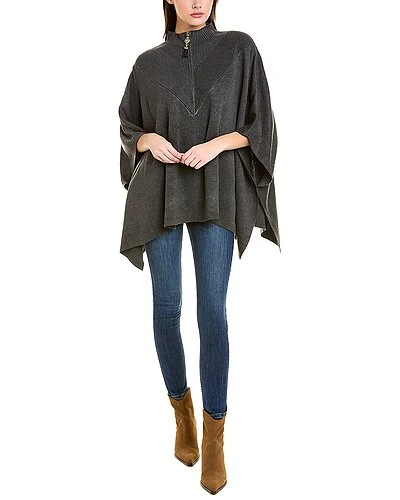 Anne Klein Mock Neck Poncho Women