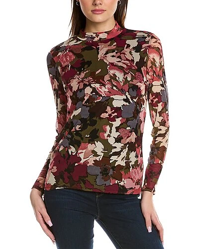 Anne Klein Printed Turtleneck Top Women