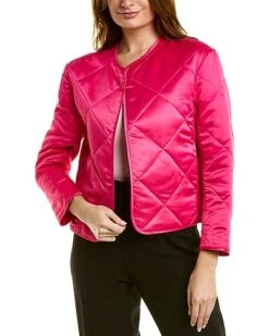 Anne Klein Diamond Quilt Jacket Women