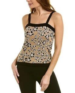Anne Klein Jacquard Sleeveless Sweater Women