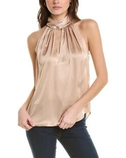 Anne Klein Matte Satin Halter Tank Women