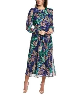 Anne Klein Printed Midi Dress Women