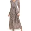 Anne Klein Metallic Maxi Dress Women