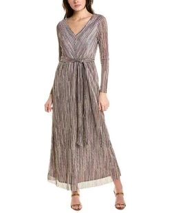 Anne Klein Metallic Maxi Dress Women