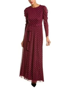 Anne Klein Puff Sleeve Maxi Dress Women