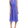 Anne Klein Chiffon Midi Dress Women