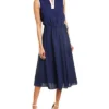 Anne Klein Colorblocked Midi Dress Women