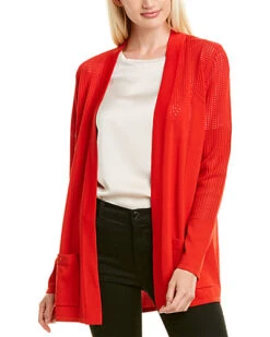 Anne Klein Pointelle Malibu Cardigan Women