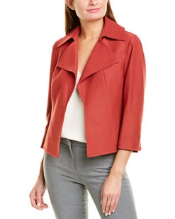 Anne Klein Twill Kissing Jacket Women
