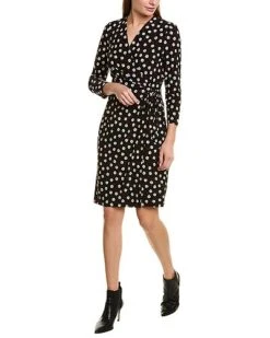 Anne Klein Floral Ascent Wrap Dress Women