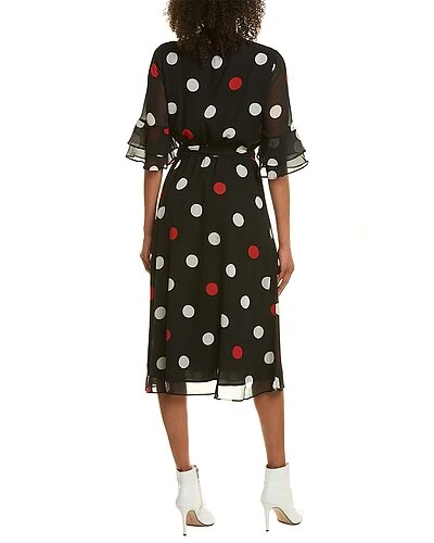 Anne Klein Large Dot Midi Dress Women - Image 2