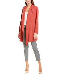 Anne Klein Drape Front Jacket Women