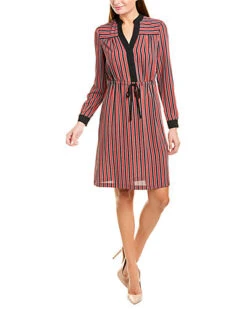 Anne Klein Carlyle Stripe Shirtdress Women
