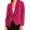 Anne Klein Serenity Knit Drape Front Jacket Women