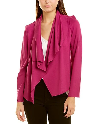 Anne Klein Serenity Knit Drape Front Jacket Women