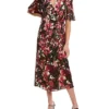 Anne Klein Jacquard Faux Wrap Dress Women