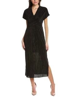 Anne Klein Twist Front Midi Dress Women