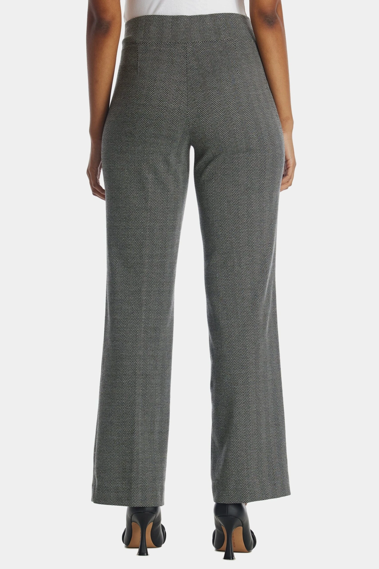 Anne Klein Herringbone Pull On Wide Leg Pants - Image 6