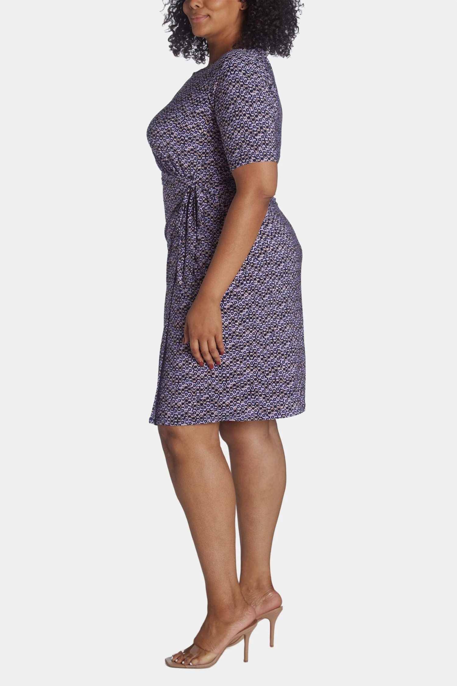 Anne Klein Printed Ity Mary Ellen Wrap Dress - Image 3