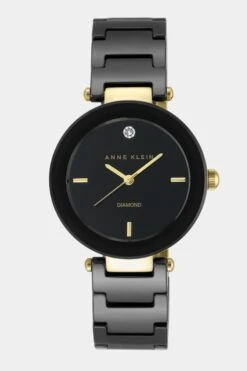 Anne Klein Ceramic Link Bracelet Watch