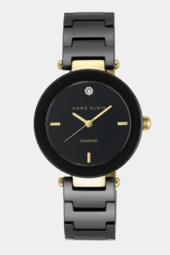 Anne Klein Ceramic Link Bracelet Watch