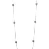Anne Klein Silver-Tone Crystal Long Necklace