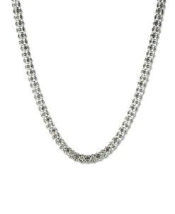 Anne Klein Silver-Tone Crystal Necklace