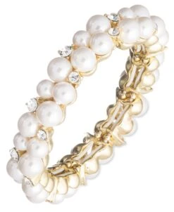 Anne Klein Crystal Stretch Bracelet