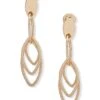 Anne Klein Gold-Tone Linear Clip Earrings