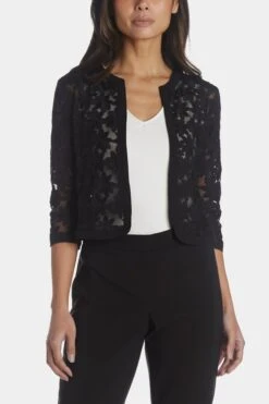 Anne Klein Broderie Lace Cardigan
