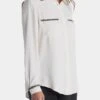 Anne Klein Long Sleeve Button Down Blouse