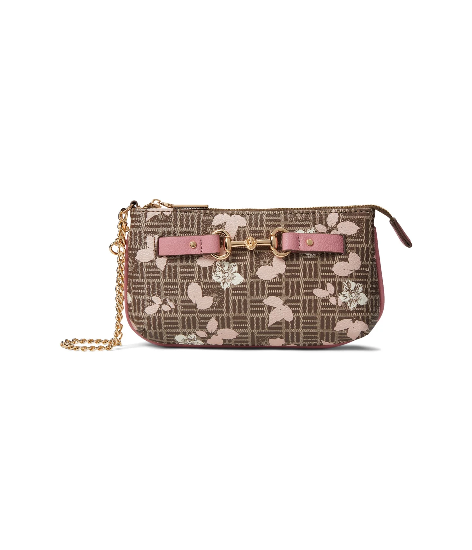 Anne Klein Horsebit Wristlet Pouch