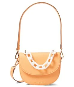 Anne Klein Mini Saddle Crossbody With Resin Chain