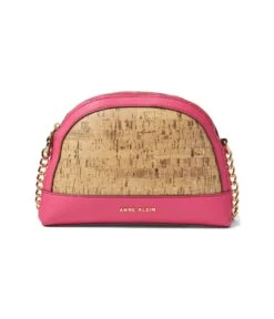 Anne Klein Triple Compartment Cork Crossbody