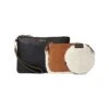 Anne Klein Shearling Coin And Pouch Trio