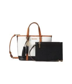 Anne Klein Mini Convertible Tote W/ Tassel