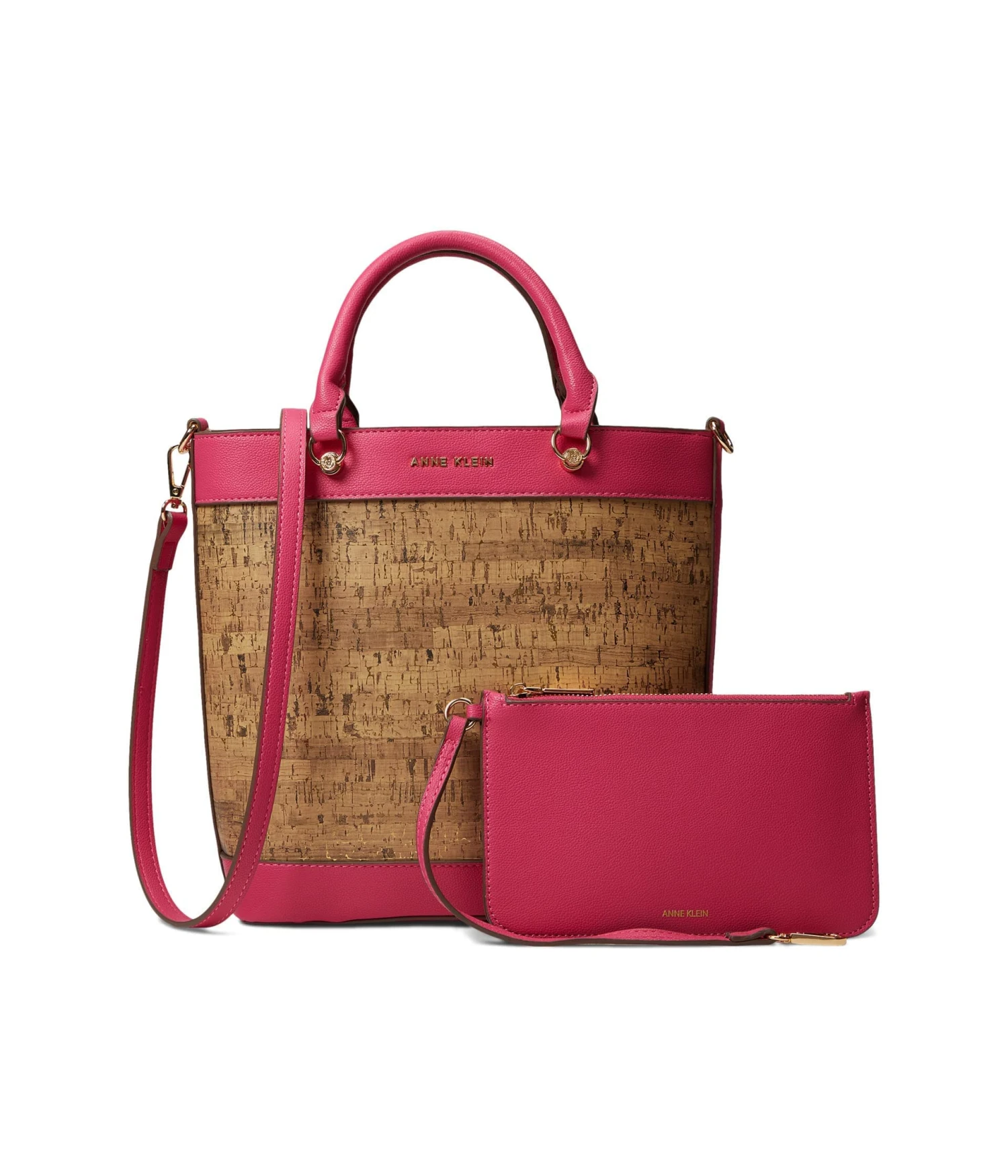 Anne Klein Mini Cork Tote With Pouch
