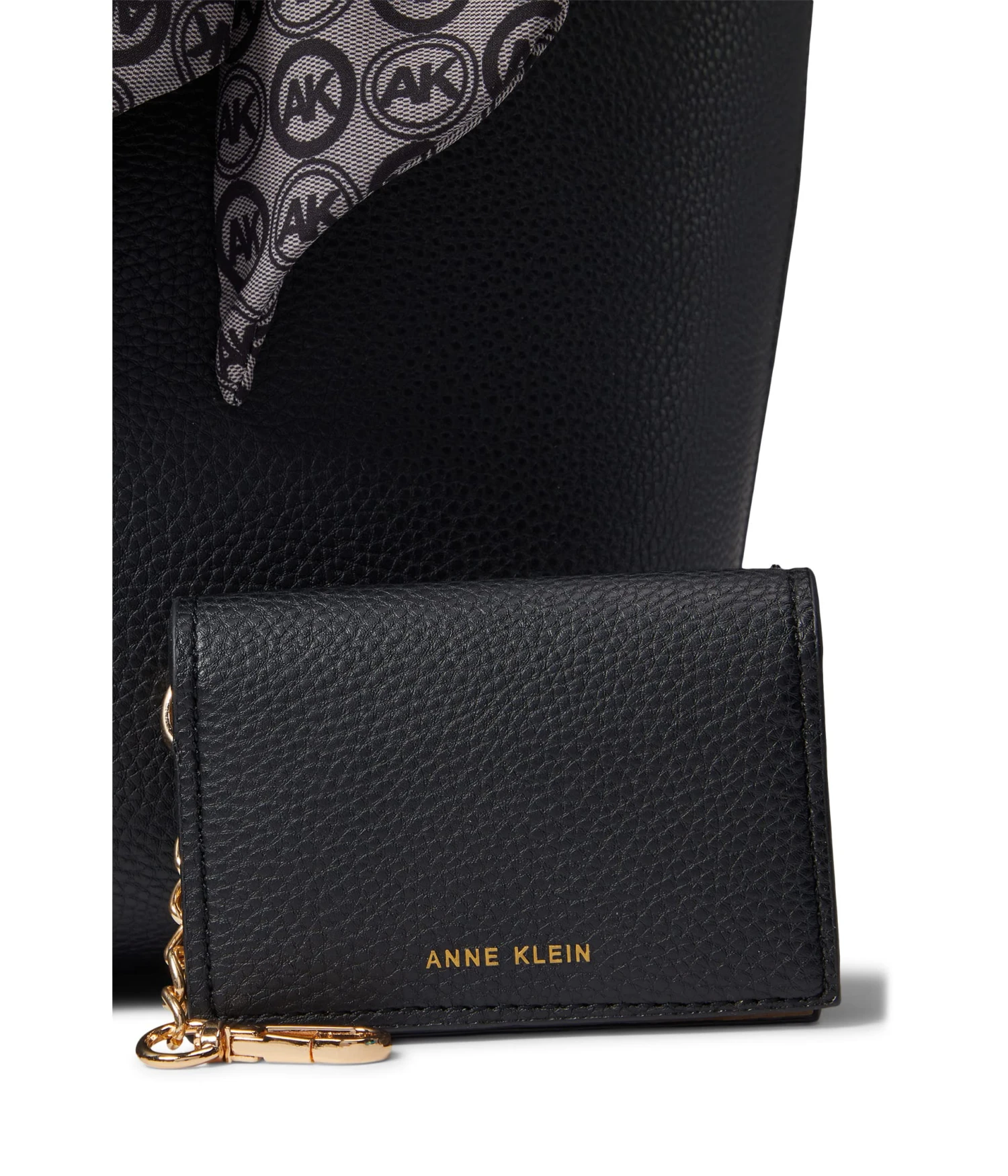 Anne Klein Tote With Card Case And Scarf - Image 4